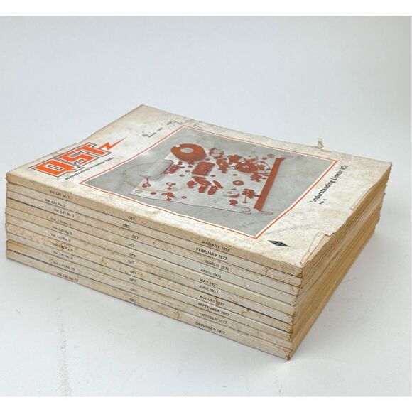 Vintage QST Amateur Radio Magazines Lot of 10 1977 EV2355 - Picture 12 of 13